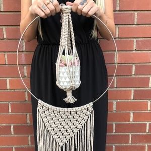 Boho "Put a Ring On It" Macrame Plant Hanger
